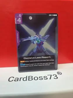 Decisive Last Resort Gundam Card Game Dual Impact- Rare . GD02-111 - Image 5