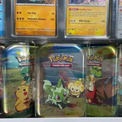 Pokemon TCG Scarlet & Violet Paldea Friends 5-Pack Mini Tins with 4 Promo Cards - Image 4