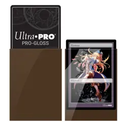 60 Ultra Pro Small GLOSS BROWN DECK PROTECTOR Card Sleeves Yugioh ccg tcg - Image 3