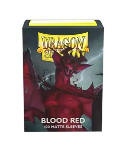 100 DRAGON SHIELD MATTE BLOOD RED STANDARD Size Deck Protector Card Sleeves mtg - Image 3