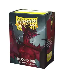 100 DRAGON SHIELD MATTE BLOOD RED STANDARD Size Deck Protector Card Sleeves mtg - Image 4
