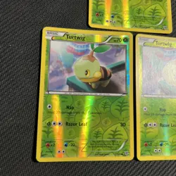 Turttwig 1/135 Grotle 2/135 Plasma Storm Reverse Holo Pokemon Card Mix 3 - Image 3