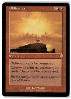 MTG Obliterate - Invasion Moderately Played English - Image 1