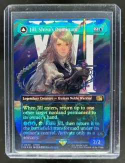 2025 Magic Final Fantasy Jill Shiva's Dominant Shiva Warden Ice Foil Rare #0523 - Image 1