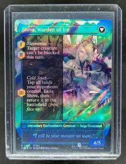 2025 Magic Final Fantasy Jill Shiva's Dominant Shiva Warden Ice Foil Rare #0523 - Image 2