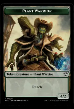 Plant Warrior Treasure Token #20/18 MTG Outlaws of Thunder Junction NM X1 - Image 1