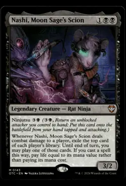 Nashi, Moon Sage's Scion #143 MTG Outlaws Thunder Junction M/NM - Image 1