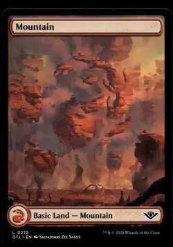 Mountain #275 Full Art MTG Outlaws of Thunder Junction M/NM X1 - Image 1