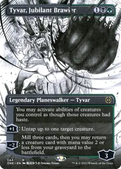 MTG Tyvar, Jubilant Brawler Phyrexia: All Will Be One 344 Regular Rare - Image 1