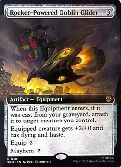 Rocket-Powered Goblin Glider (Extended Art) Non- Foil R Marvel's Spider-Man 281 - Image 1