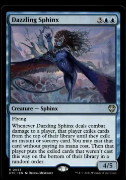 Dazzling Sphinx MTG Outlaws of Thunder Junction M/NM X1 - Image 1