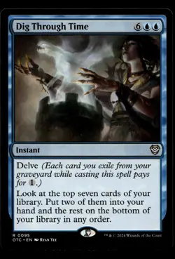 Dig Through Time MTG Outlaws of Thunder Junction M/NM X1 - Image 1