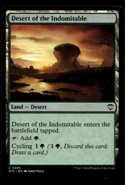 Desert of the Indomitable MTG Outlaws of Thunder Junction M/NM X1 - Image 1
