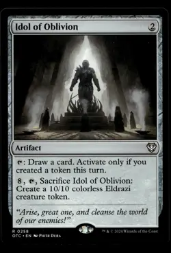 Idol of Oblivion 258 MTG Outlaws of Thunder Junction M/NM X1 - Image 1