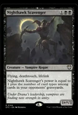 MTG 144 Nighthawk Scavenger - Outlaws Thunder Junction M/NM - Image 1