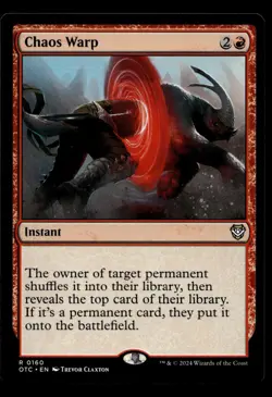 Chaos Warp MTG Outlaws of Thunder Junction M/NM X1 - Image 1