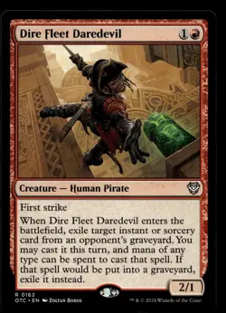 Dire Fleet Daredevil MTG Outlaws of Thunder Junction M/NM X1 - Image 1