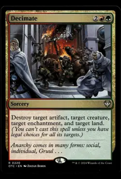 Decimate MTG Outlaws of Thunder Junction M/NM X1 - Image 1