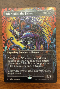 FOIL - Ob Nixilis, The Fallen - Magic the Gathering Secret Lair Encyclopedia MTG - Image 1