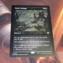Toxic Deluge X1 Mtg Commander Masters Nm Etched Foil - Image 1