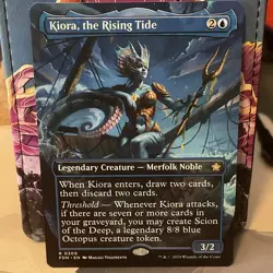 Kiora, the Rising Tide (Borderless) Foundations Regular (FDN) NM #0309 - Image 1