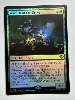 Warden of the Grove Tarkir: Dragonstorm 166 Foil MTG Card LP-NM - Image 1