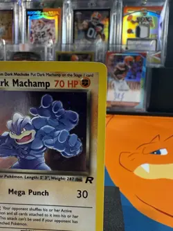 Pokemon Dark Machamp Holo Rare TCG Card 10/82 Unlimited Team Rocket LP - Image 4