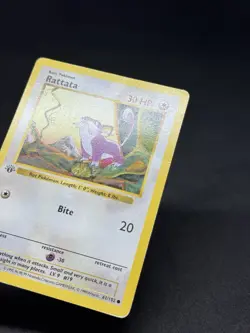 Pokemon Rattata 061/102 Base Set Shadowless First Edition - Image 3