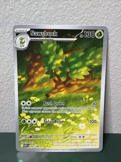 Pokemon TCG Sawsbuck White Flare 092/086 Holo Illustration Rare - Image 1