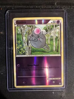 Pokemon TCG: Spoink - 77/102 Triumphant - Common Reverse Holo NM - Image 1