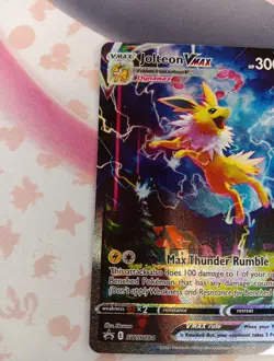 2021 Pokemon Jolteon VMAX Premium Collection Full Alternate Art Promo SWSH184 - Image 2