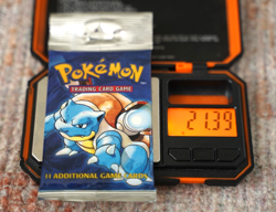 21.39g Pokemon Base Set Booster Pack Unlimited Blastoise WOTC TCG Vintage Sealed - Image 1