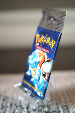 21.39g Pokemon Base Set Booster Pack Unlimited Blastoise WOTC TCG Vintage Sealed - Image 4