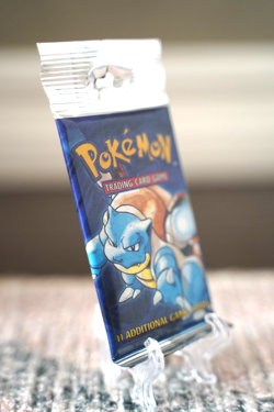 21.39g Pokemon Base Set Booster Pack Unlimited Blastoise WOTC TCG Vintage Sealed - Image 5