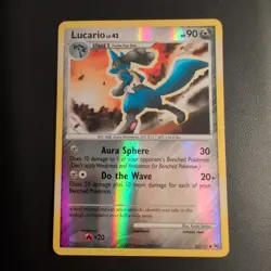 Pokemon TCG - Lucario 53/127 - Platinum (2009) - Reverse Holo Uncommon - LP - Image 1