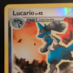 Pokemon TCG - Lucario 53/127 - Platinum (2009) - Reverse Holo Uncommon - LP - Image 3