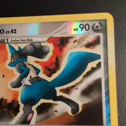 Pokemon TCG - Lucario 53/127 - Platinum (2009) - Reverse Holo Uncommon - LP - Image 4