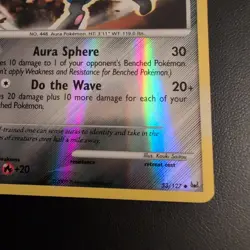 Pokemon TCG - Lucario 53/127 - Platinum (2009) - Reverse Holo Uncommon - LP - Image 5