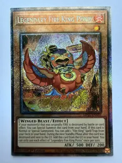Yugioh Legendary Fire King Ponix MP25-EN048 1st Edition Starlight Rare NM - Image 1