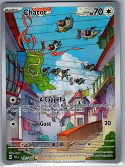 Chatot 181/162 SV05: Temporal Forces - Pokemon Card - NM - Image 1