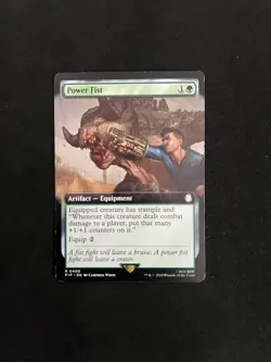 Power Fist (Extended Art) [Universes Beyond: Fallout] Magic MTG Cards HP - Image 1