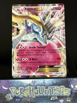 Pokemon Card Xerneas EX XY149 Rare Black Star Promo Light Play - Image 1