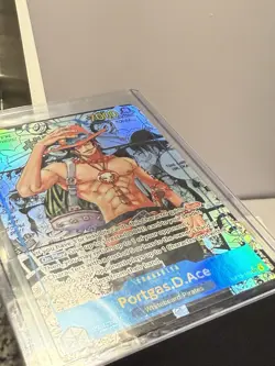 One Piece Card Game Carrying On His Will Portgas.D.Ace OP13-119 SEC Manga - Image 1