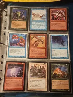Vintage Magic The Gathering Binder Collection Card Lot MTG 1993-2003 Rares - Image 4