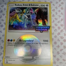 Raikou, Entei & Suicune Jumbo Cards Holo. Legendary Pokemon - Image 1