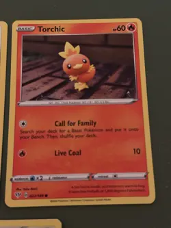 Yuka Morii Pokemon TCG Card Lot Of 5 Torchic 022/189, ETC - Image 5