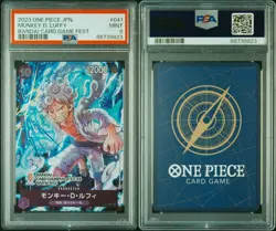 PSA 9 One Piece Japanese Monkey D. Luffy P-041 Bandai Card Game Fest - Image 4