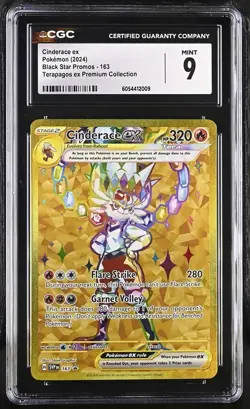 CGC 9 Cinderace ex 163 Sv: Scarlet & Violet Promo Cards Holo - Image 1