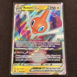 Rotom VSTAR 046/159 NM Holo Crown Zenith Pokemon Card Near Mint - Image 1
