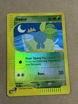 Oddish Reverse Holo - 97/147 Aquapolis Pokemon Card - 2003 LP/MP - Image 1
